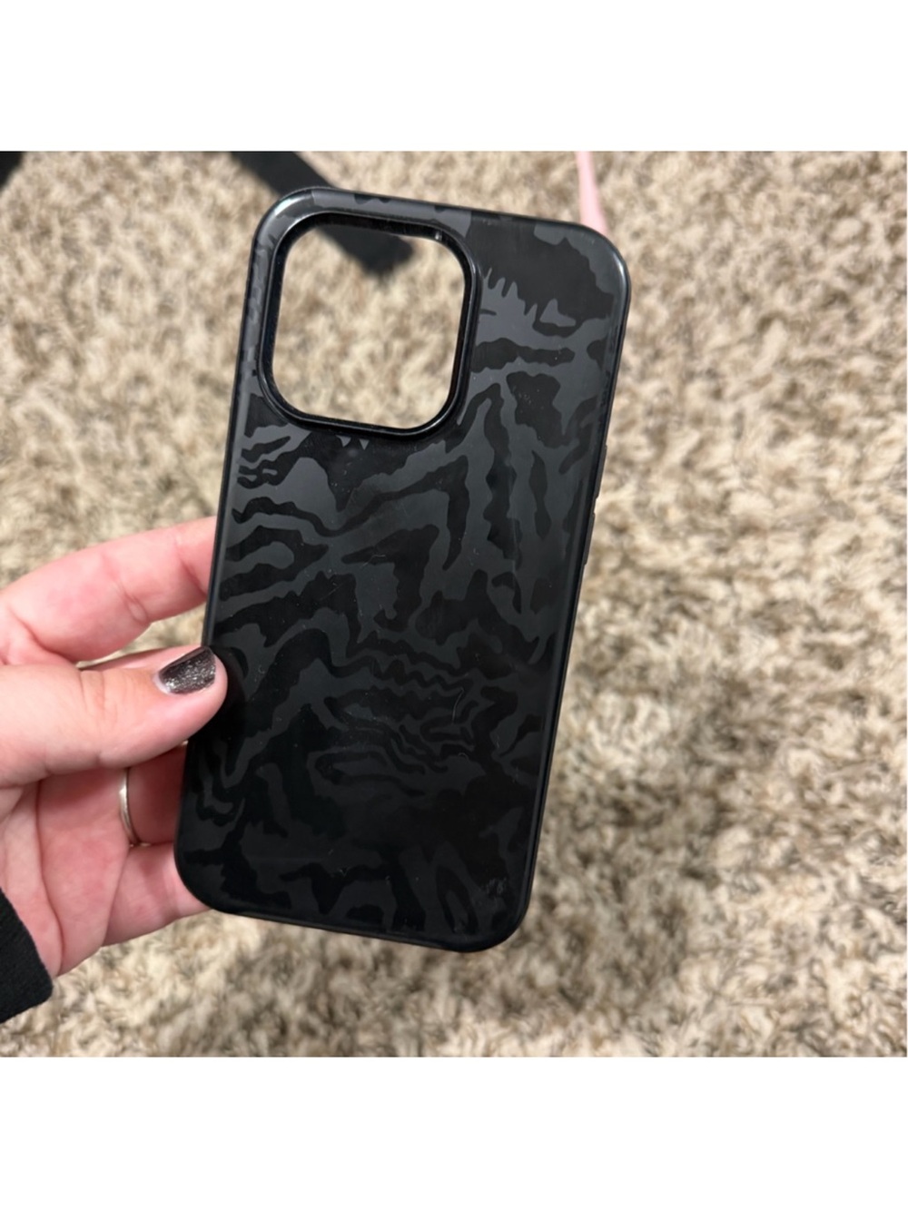iPhone 14 Pro OtterBox Black Zebra-Pattern Phone Case